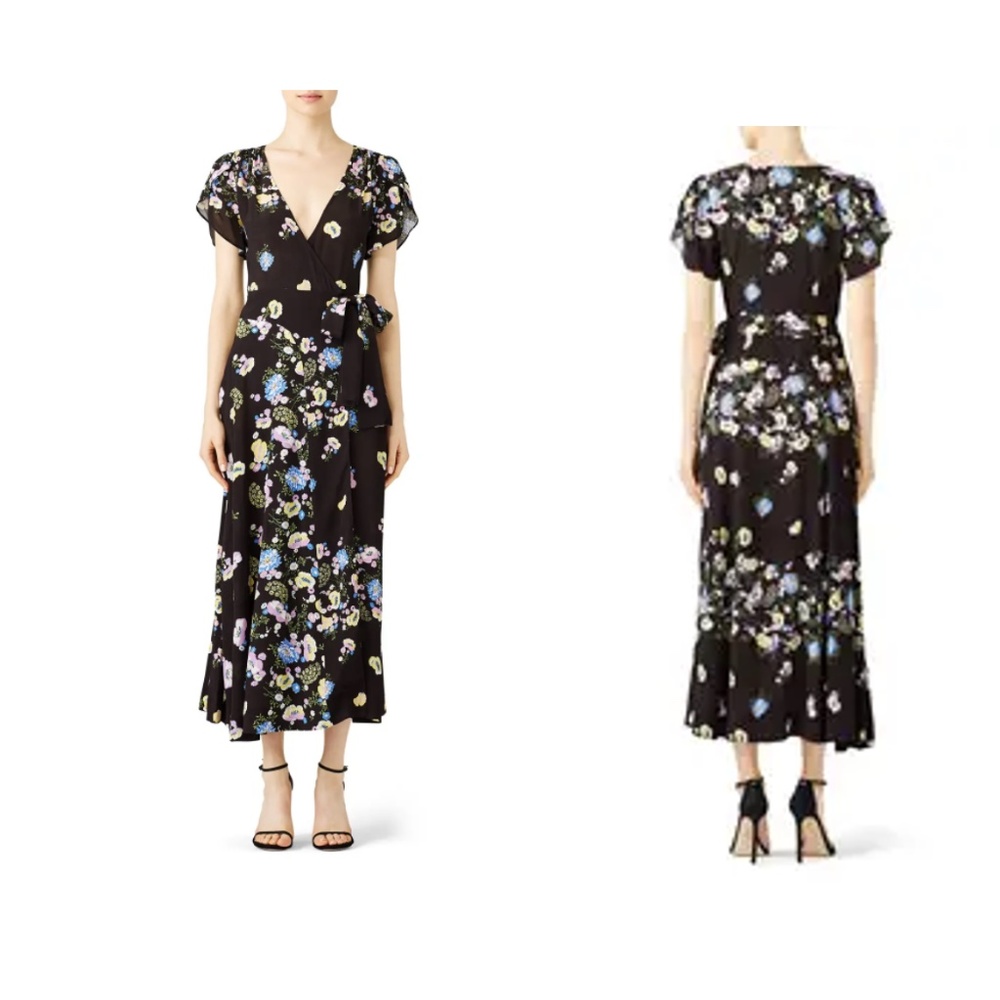 Free People Floral Wrap Dress